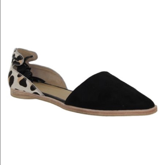Anthropologie Gee Wawa Suede Flat Leopard Print - Picture 7 of 8